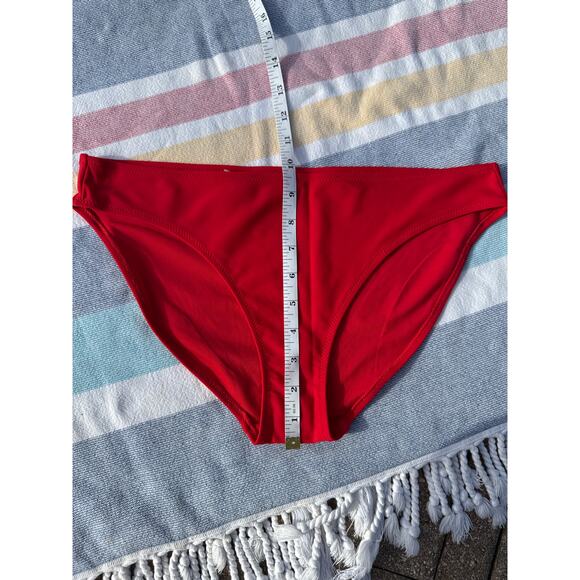 NWT, Women, Aerie, Bikini Bottom, Red, Sz L - Picture 5 of 6